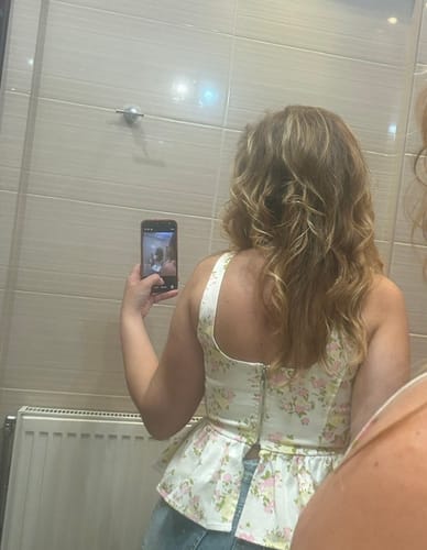 Customer photo review of Τοπ με λουλούδια Lumina