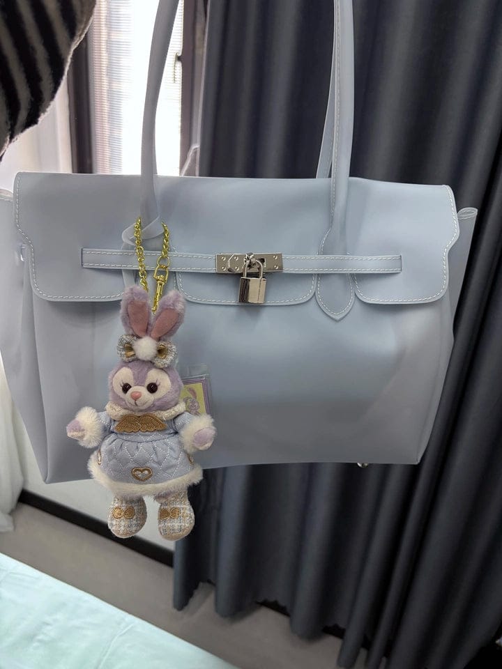 Customer photo review of Ice Blue Jelly Mood Bag – Medium (Clean Girl Energy)