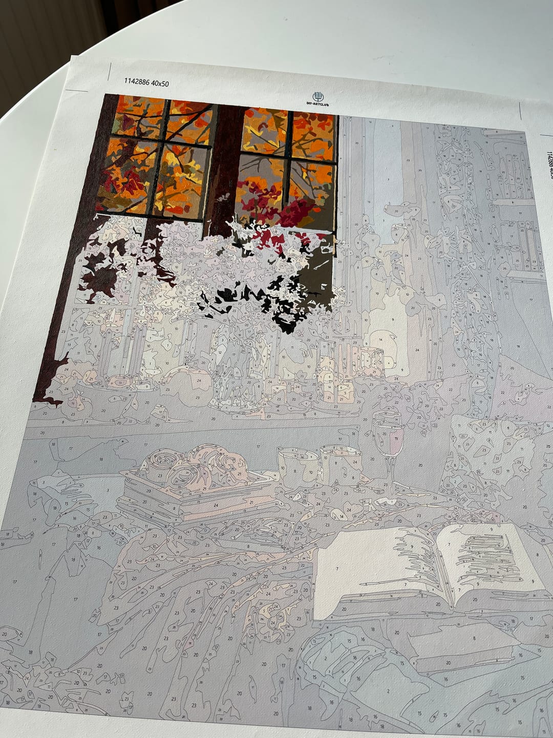 Customer photo review of Cozy evening | Paint by Number