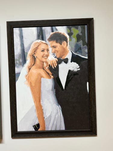 Customer photo review of Custom Paint By Numbers