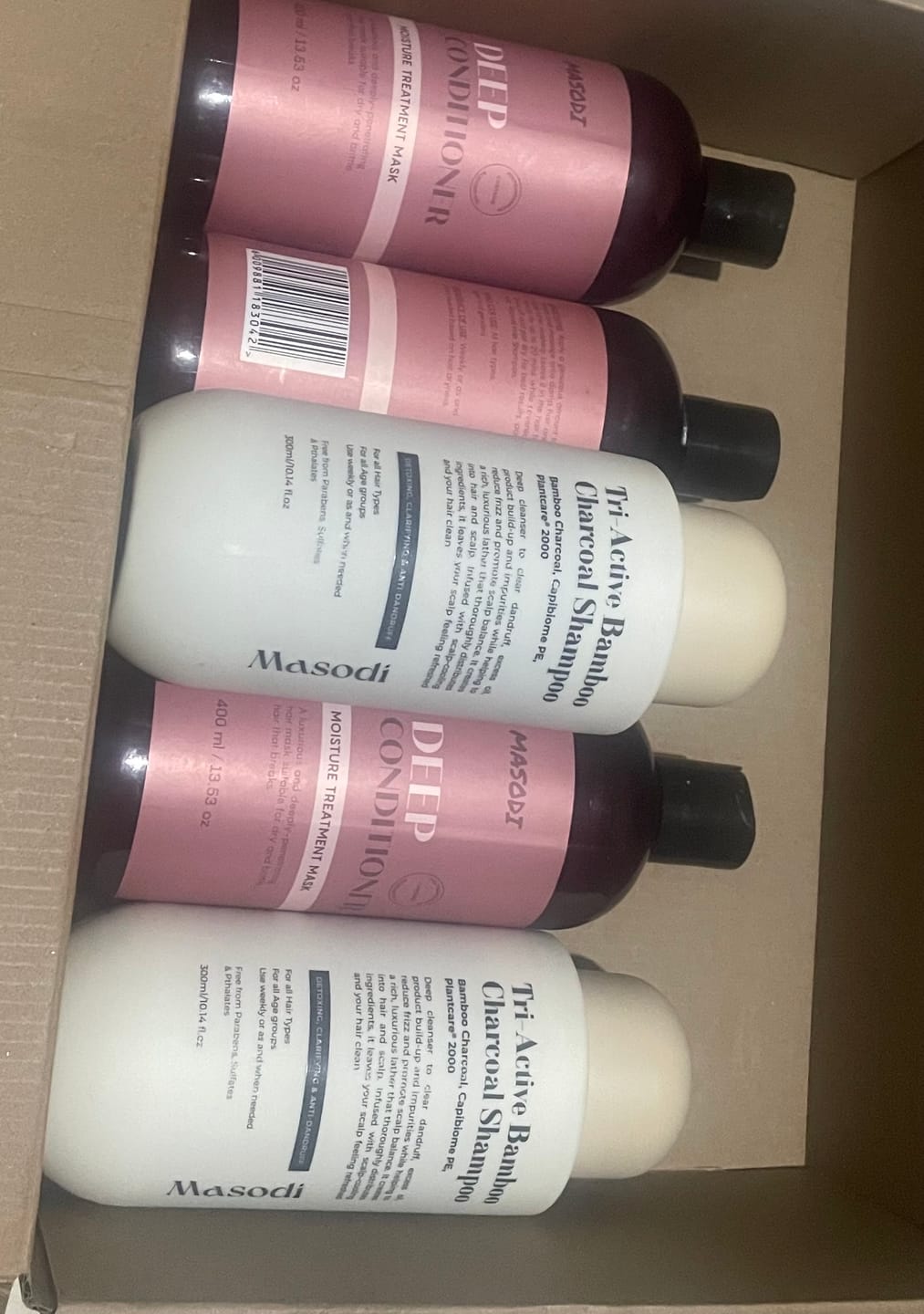 Customer photo review of Bamboo Charcoal Shampoo 300ml