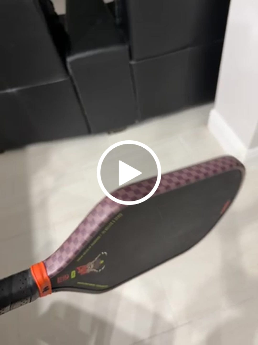 Customer video review of Cocoa Checkers Edge Tape (3 pack) - Pickleball Paddle Edge Tape