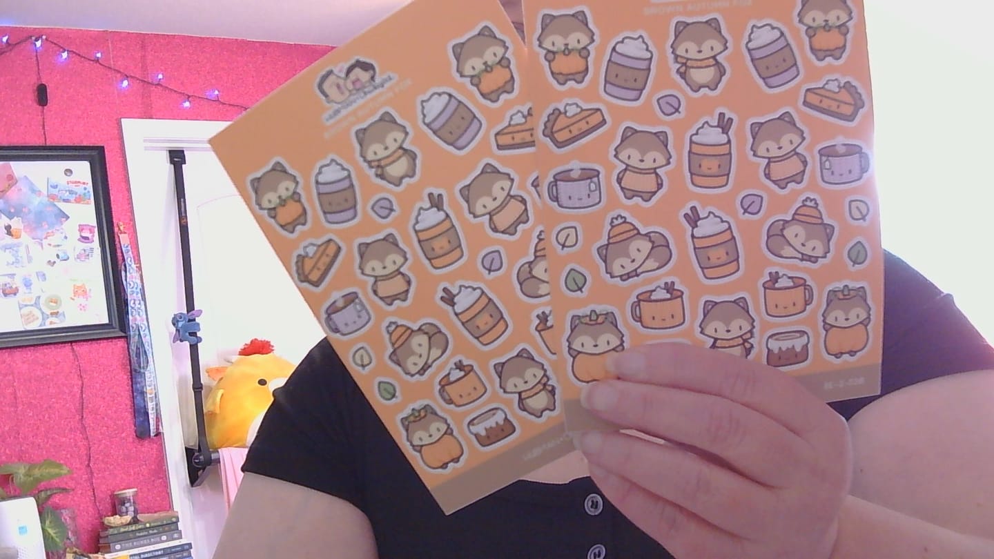 Customer photo review of Brown Fox Sticker Sheet
