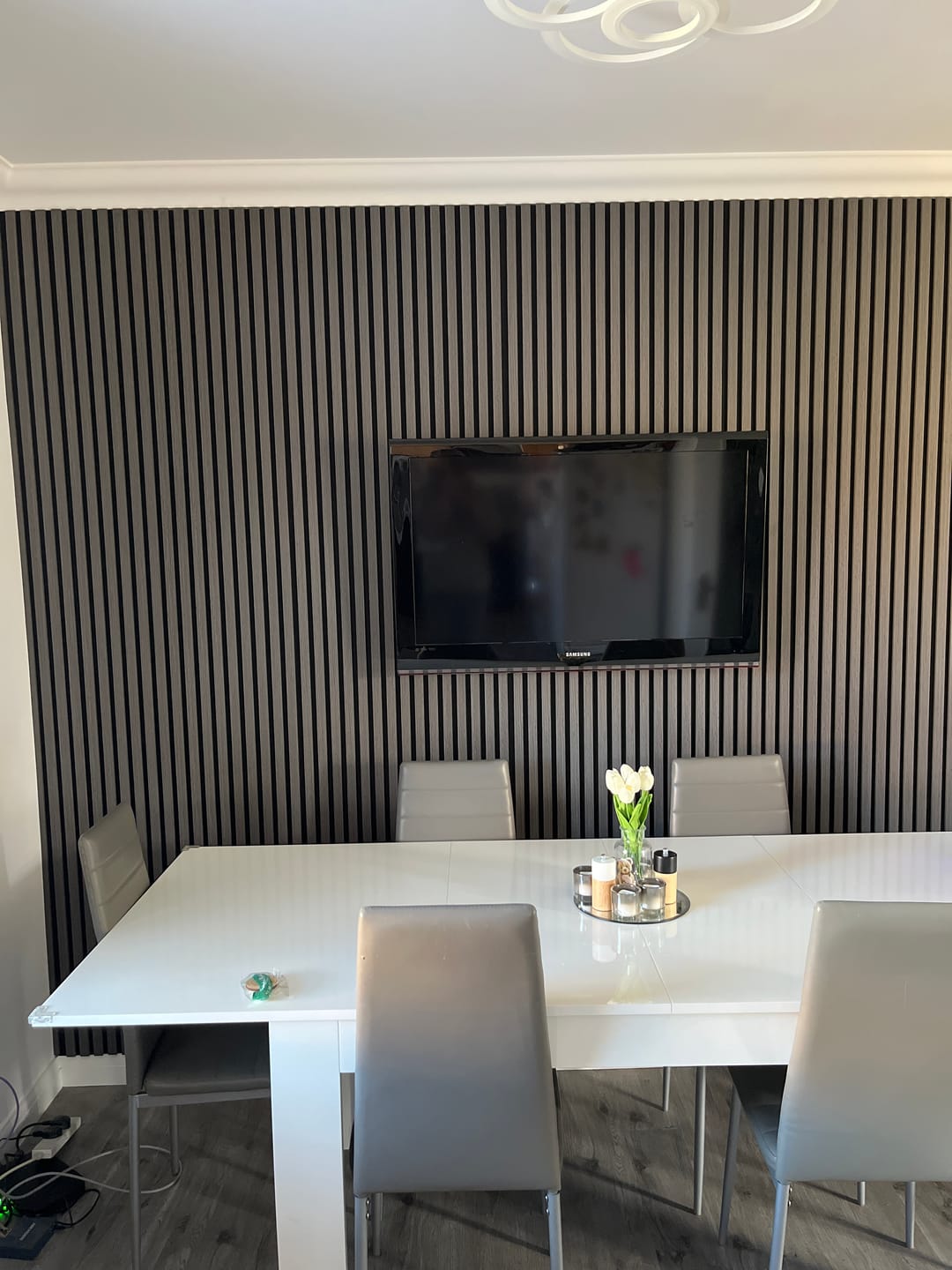 Customer photo review of Premium Acoustic Wall Panels - Dark Grey
