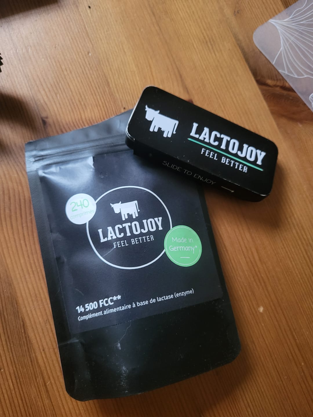 Customer photo review of LactoJoy: 14.500 FCC » 240 comprimés de lactase
