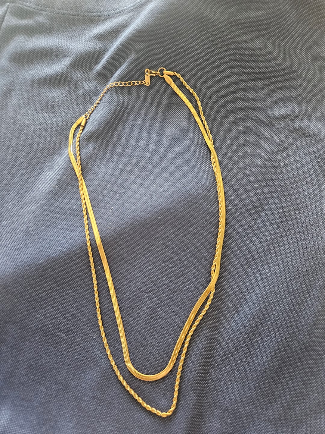 Customer photo review of Mix Colar Melina Banhado em Ouro 18k