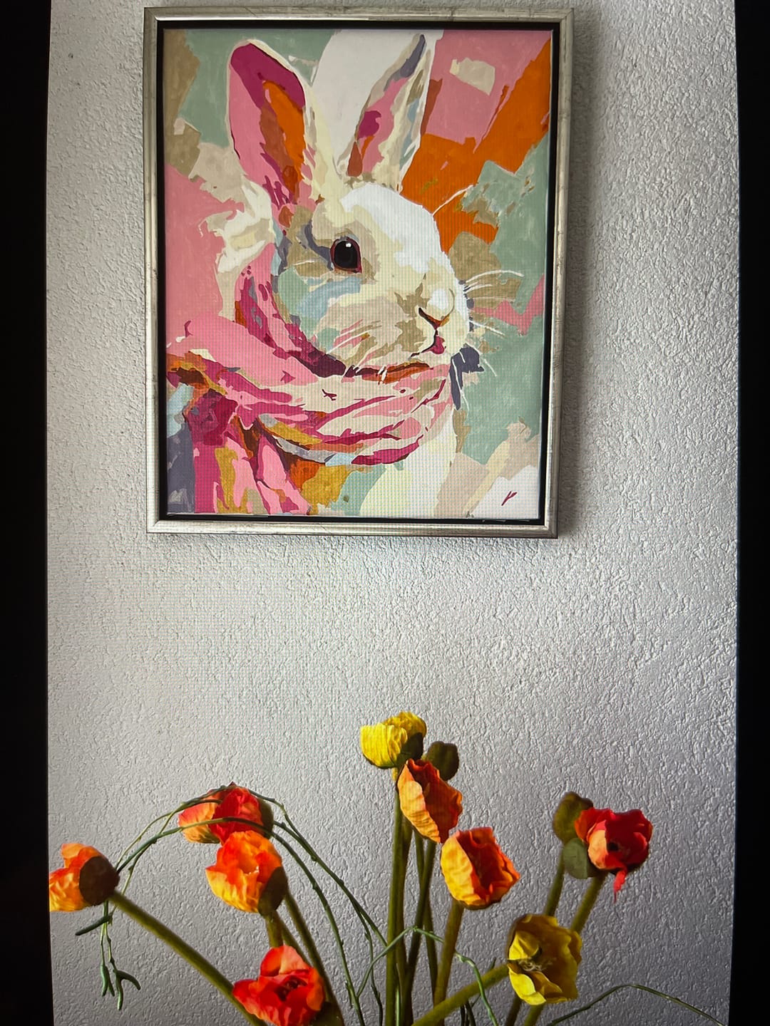 Customer photo review of Malen nach Zahlen - Pastellhase