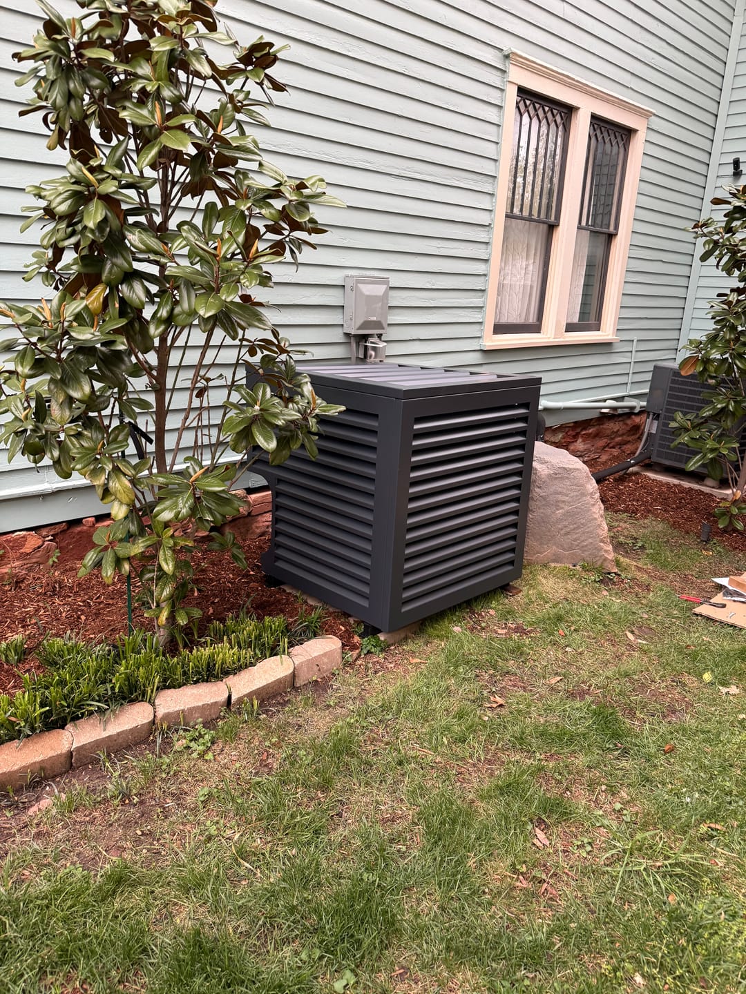 Customer photo review of Central AC Cover - Black