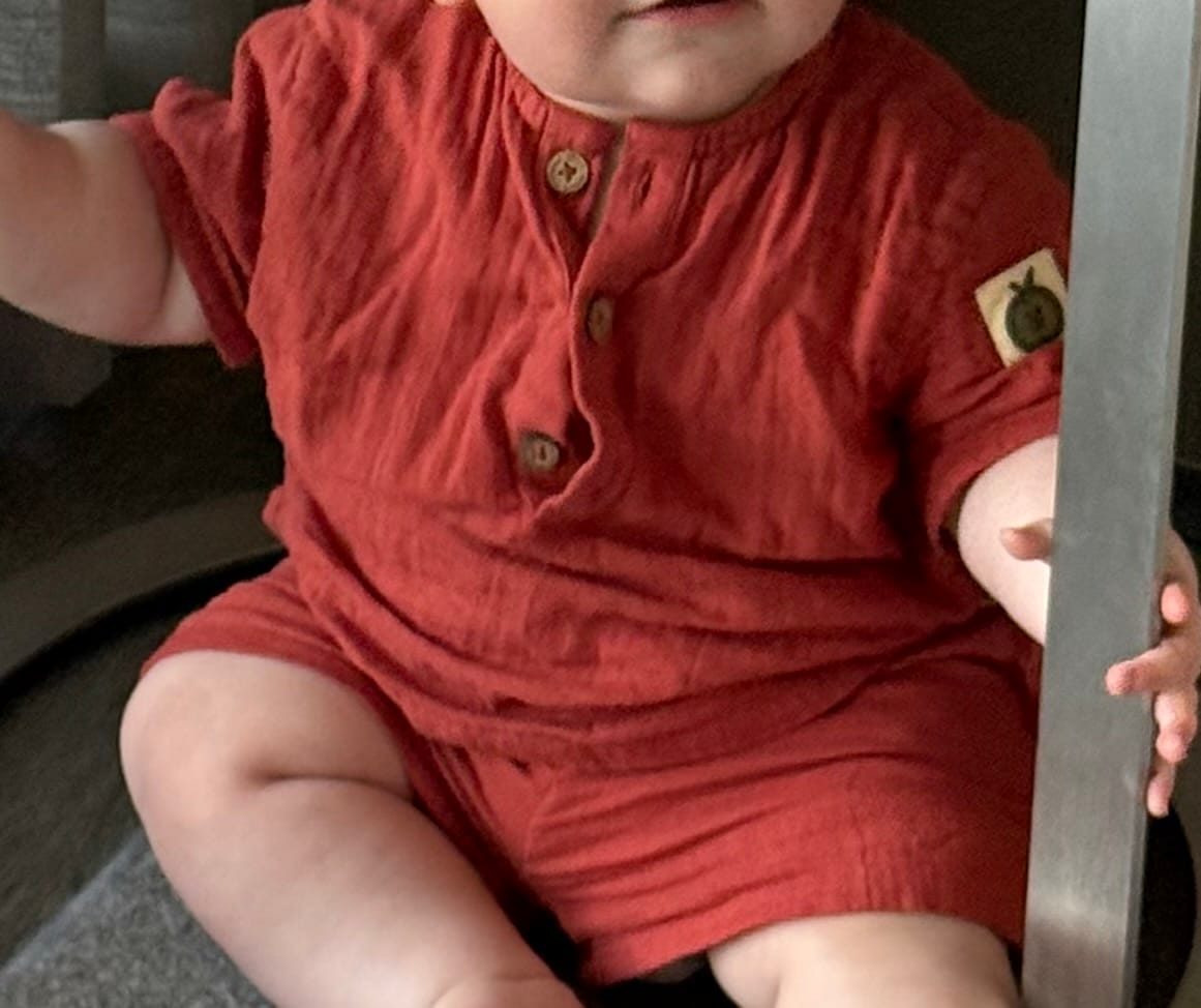 Customer photo review of Burnt Ochre By The Sea Shorts