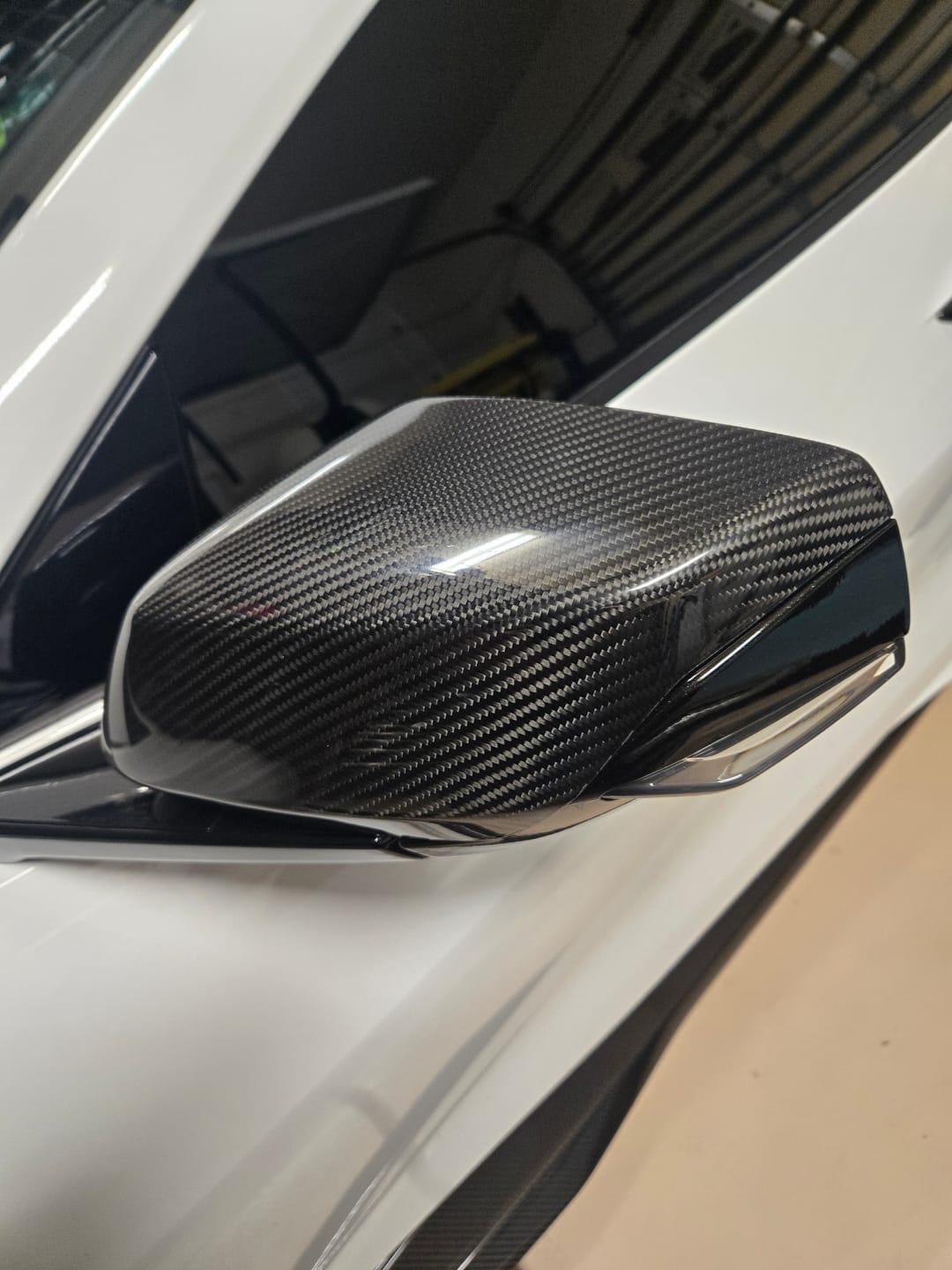 Customer photo review of C8 Corvette Real Carbon Fiber Exterior Mirror Covers | Exterior Upgrade (2020–2026)