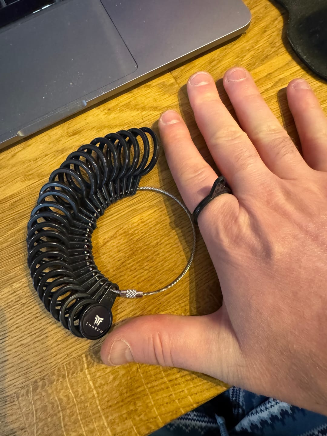 Customer photo review of Thorum Ring Sizer