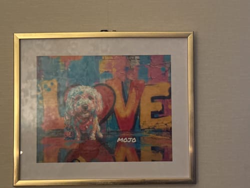 Customer photo review of Streetart -  Personalised Poster