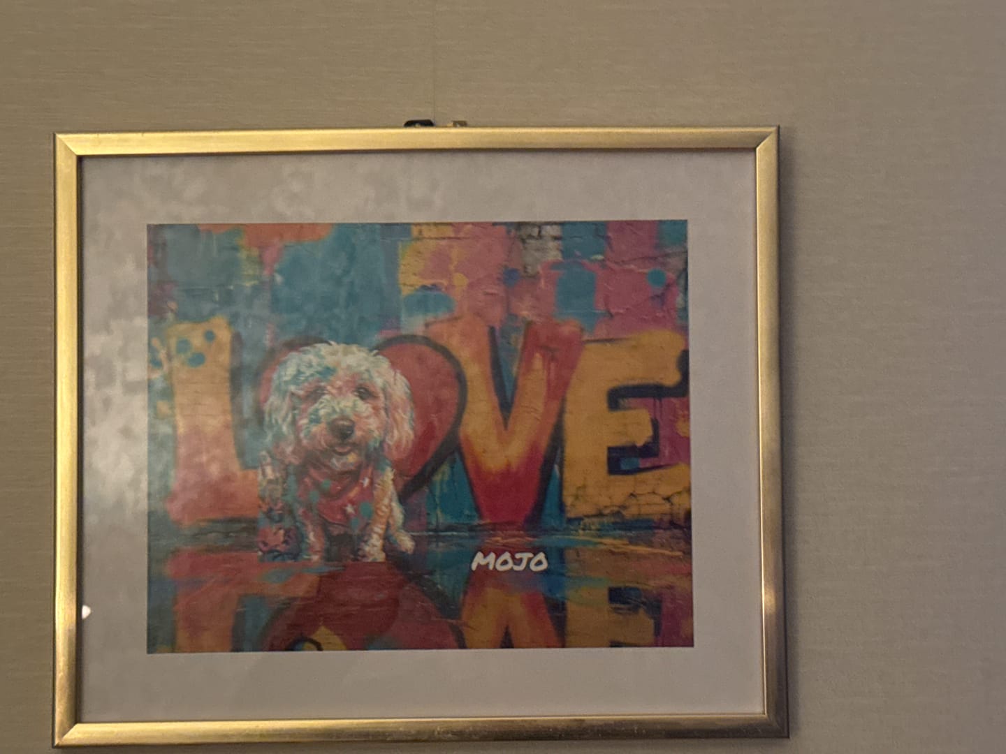 Customer photo review of Streetart -  Personalised Poster