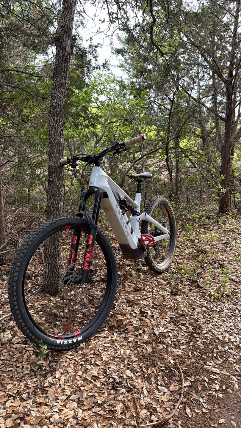 Customer photo review of Metallic Fox 38 Factory Fork Decal