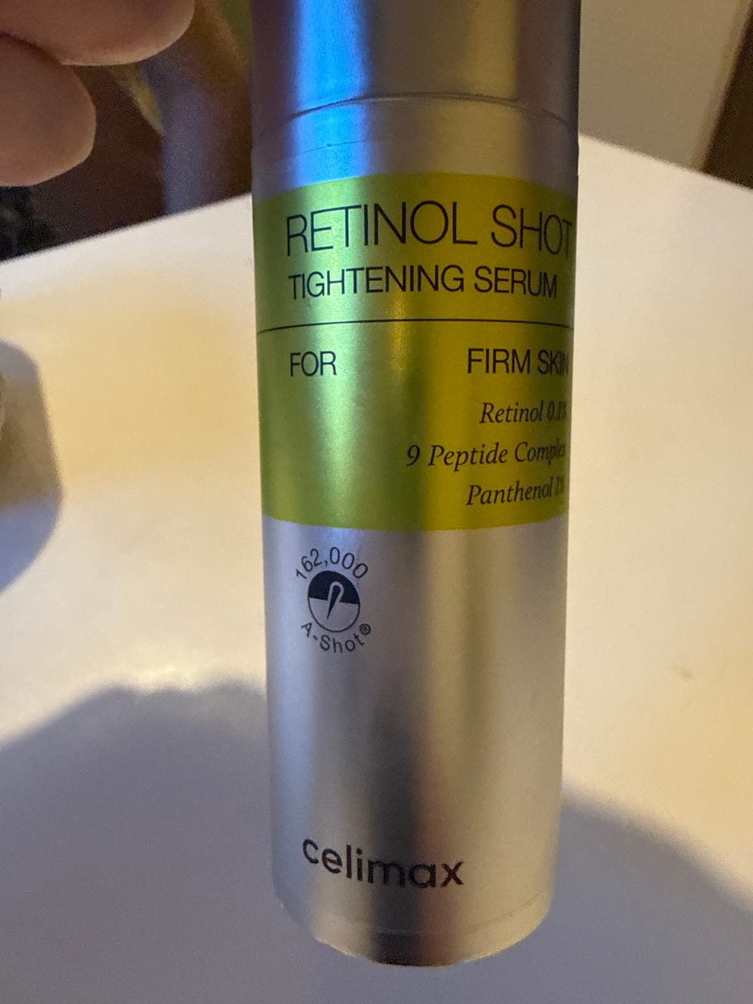 Customer photo review of Liftinga efektu piešķirošs serums ar retinolu un mikroadatām Celimax The Vita−A Retinol Shot Tightening Serum