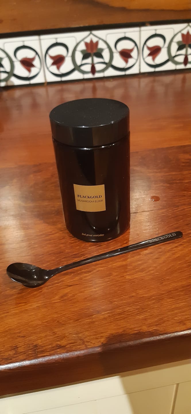 Customer photo review of 🎁 Blackgold Metallic-Black Spoon (100% off)