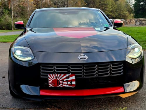 Customer photo review of Custom Japanese License Plate - Vanity & Magnetic Cover