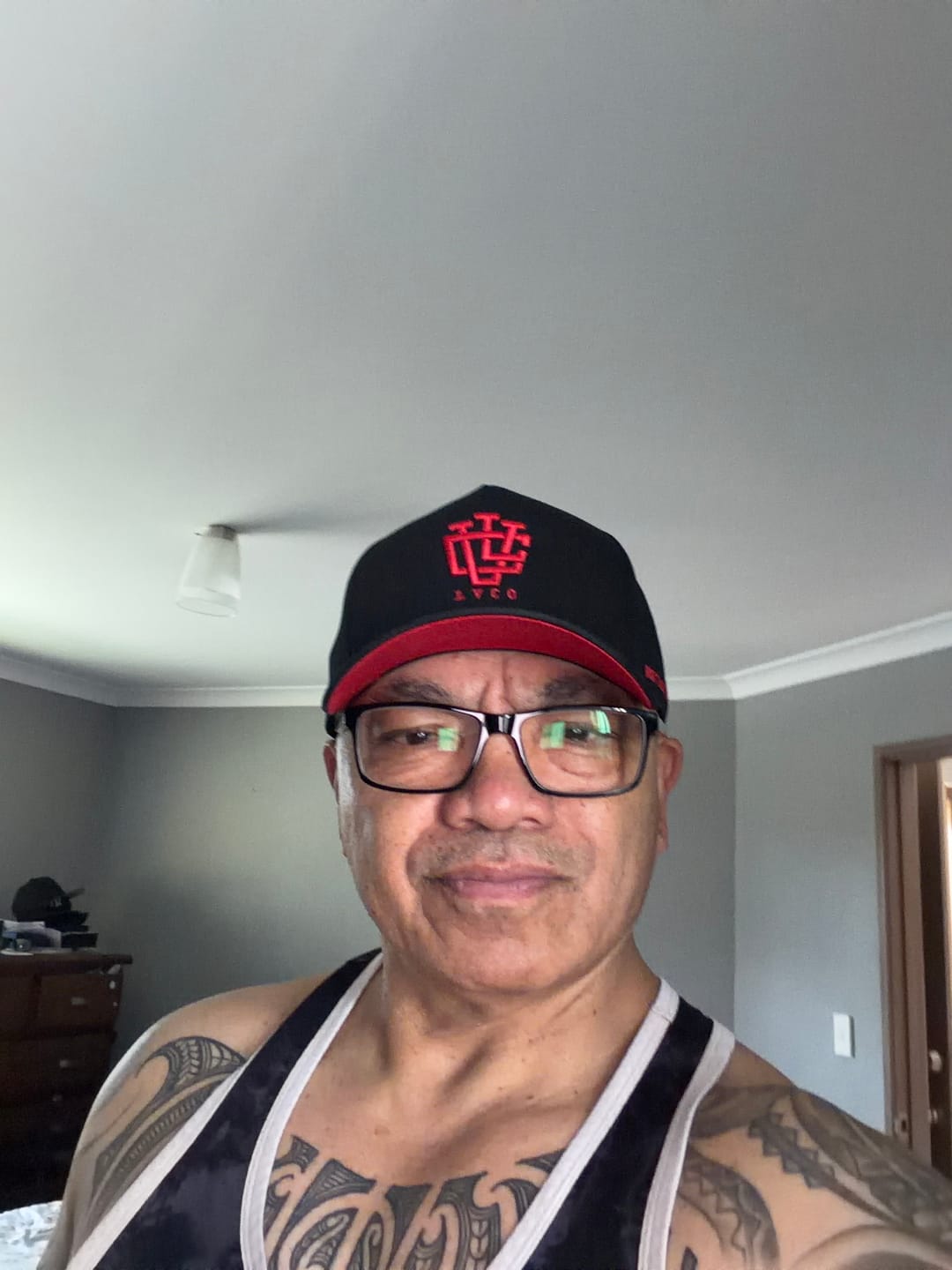 Customer photo review of ULTRA FIT Blk Blk A-Frame Snapback