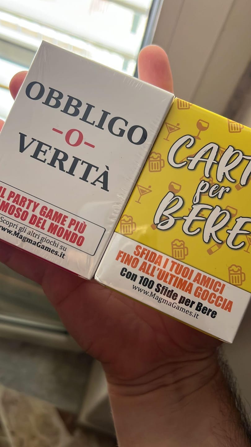 Customer photo review of CARTE PER BERE