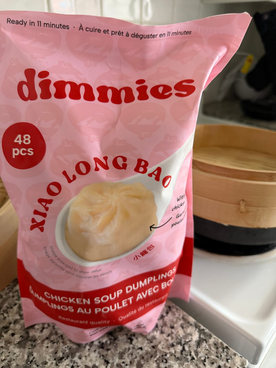 Customer photo review of Chicken Soup Dumplings - 48 PC