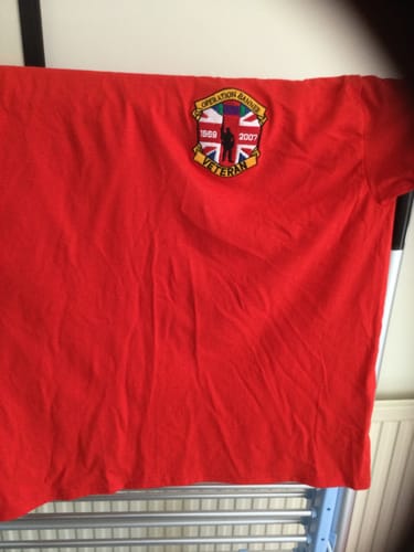 Customer photo review of Operation Banner T-Shirt