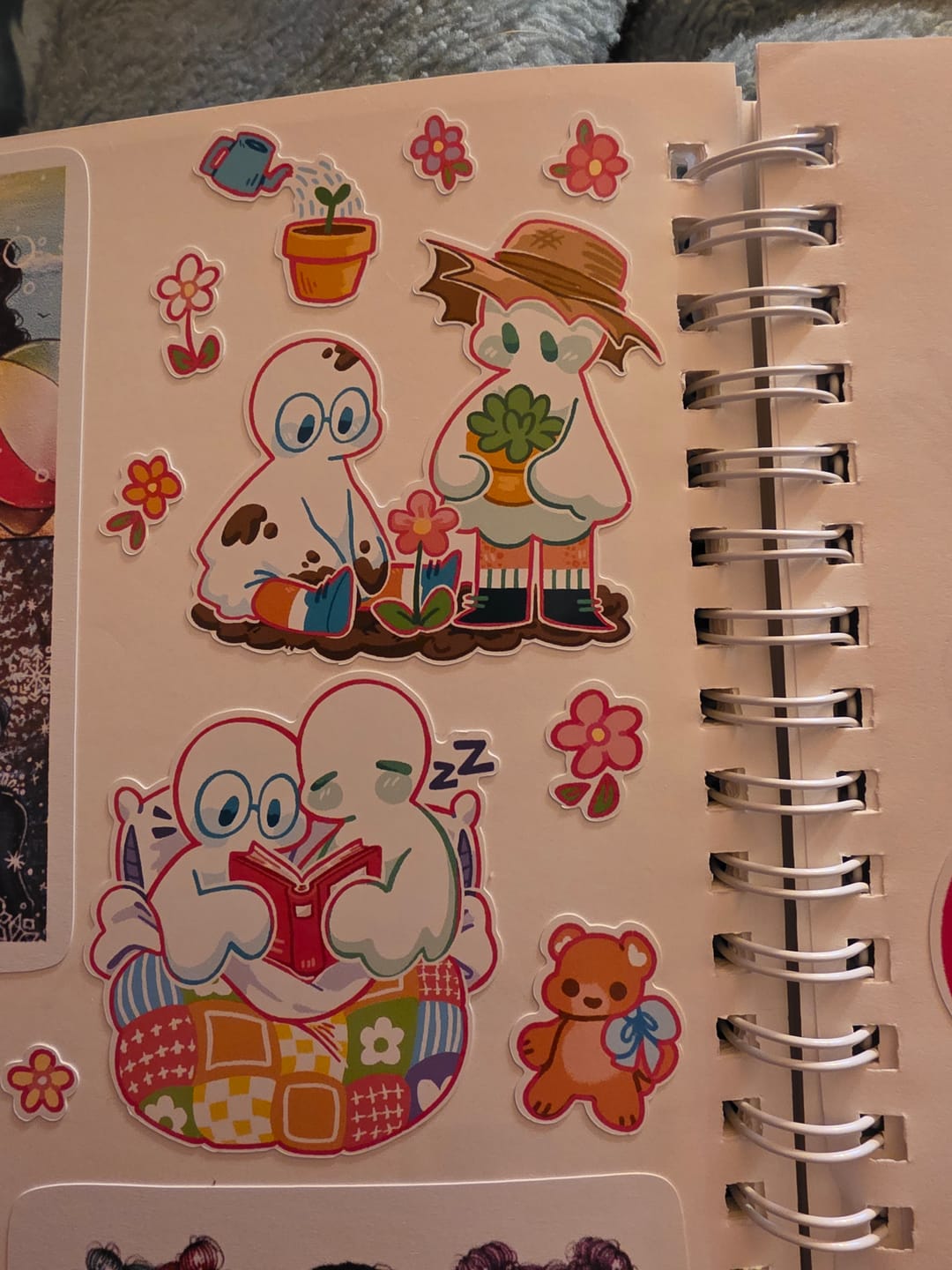 Customer photo review of Ghost Date Astronaut and Alien Sticker Sheet!