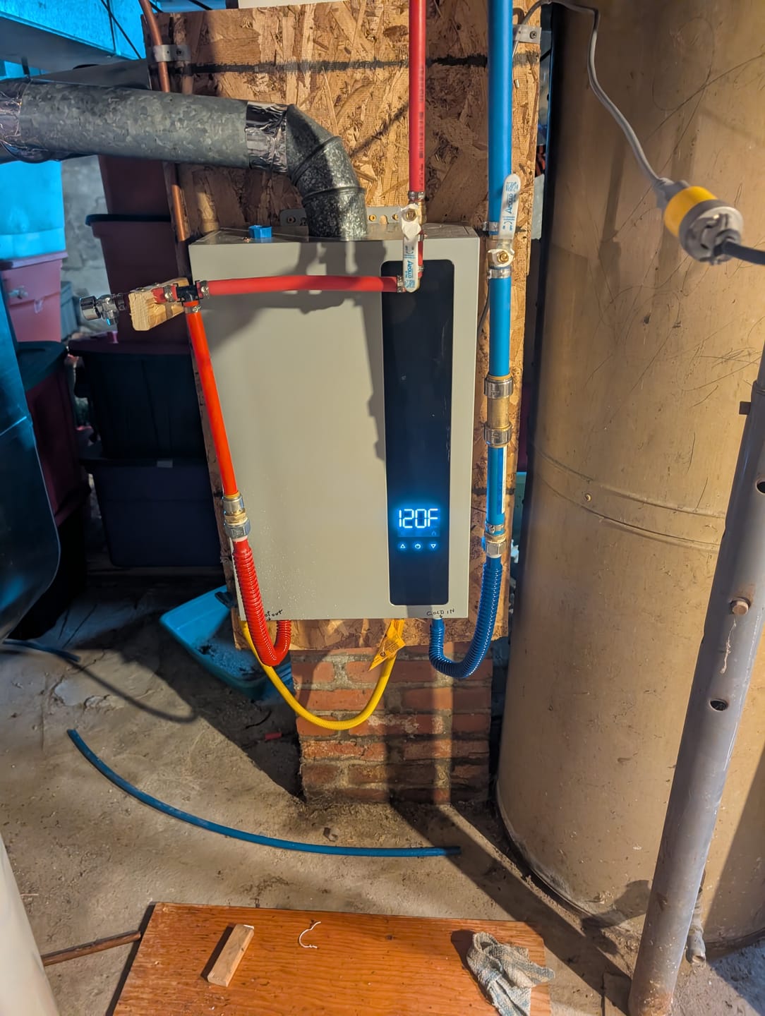 Customer photo review of 4.4 GPM Residential Natural Gas Tankless Water Heater