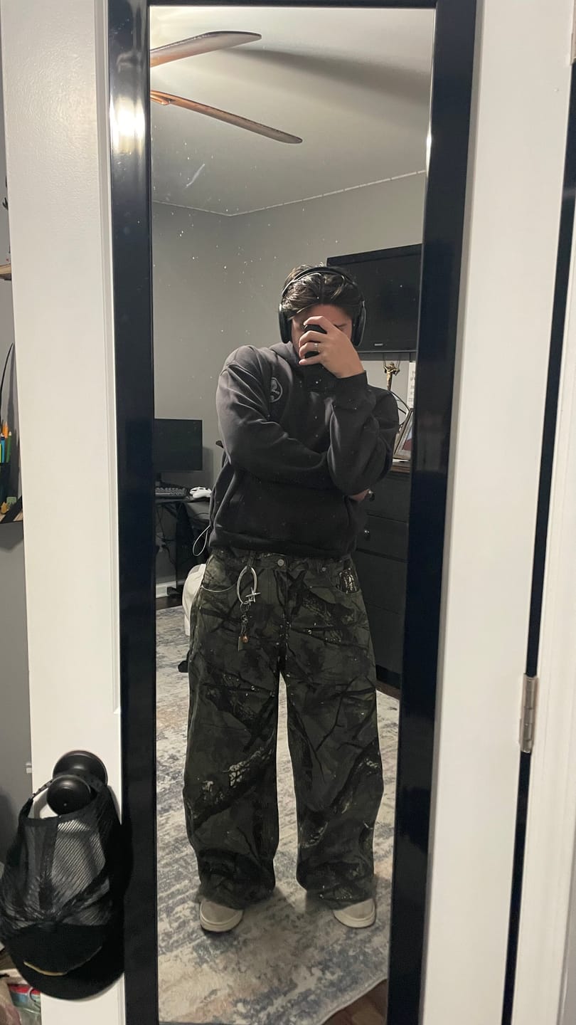 Customer photo review of Woodland Camo Denim