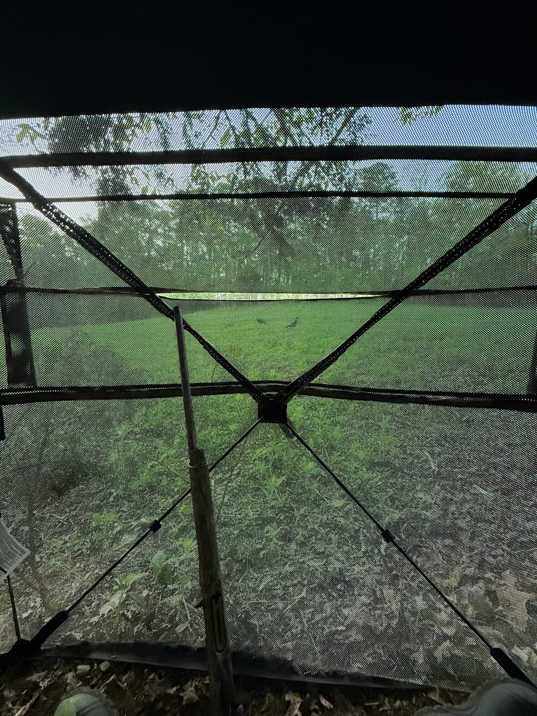 Customer photo review of FLASH SALE VisX/VisMax 270 Degree Ground Blind | See-Through Duck Blind & Portable Pop-Up Deer Blind | Camouflage Hunting Blinds & Best Budget Ground Options