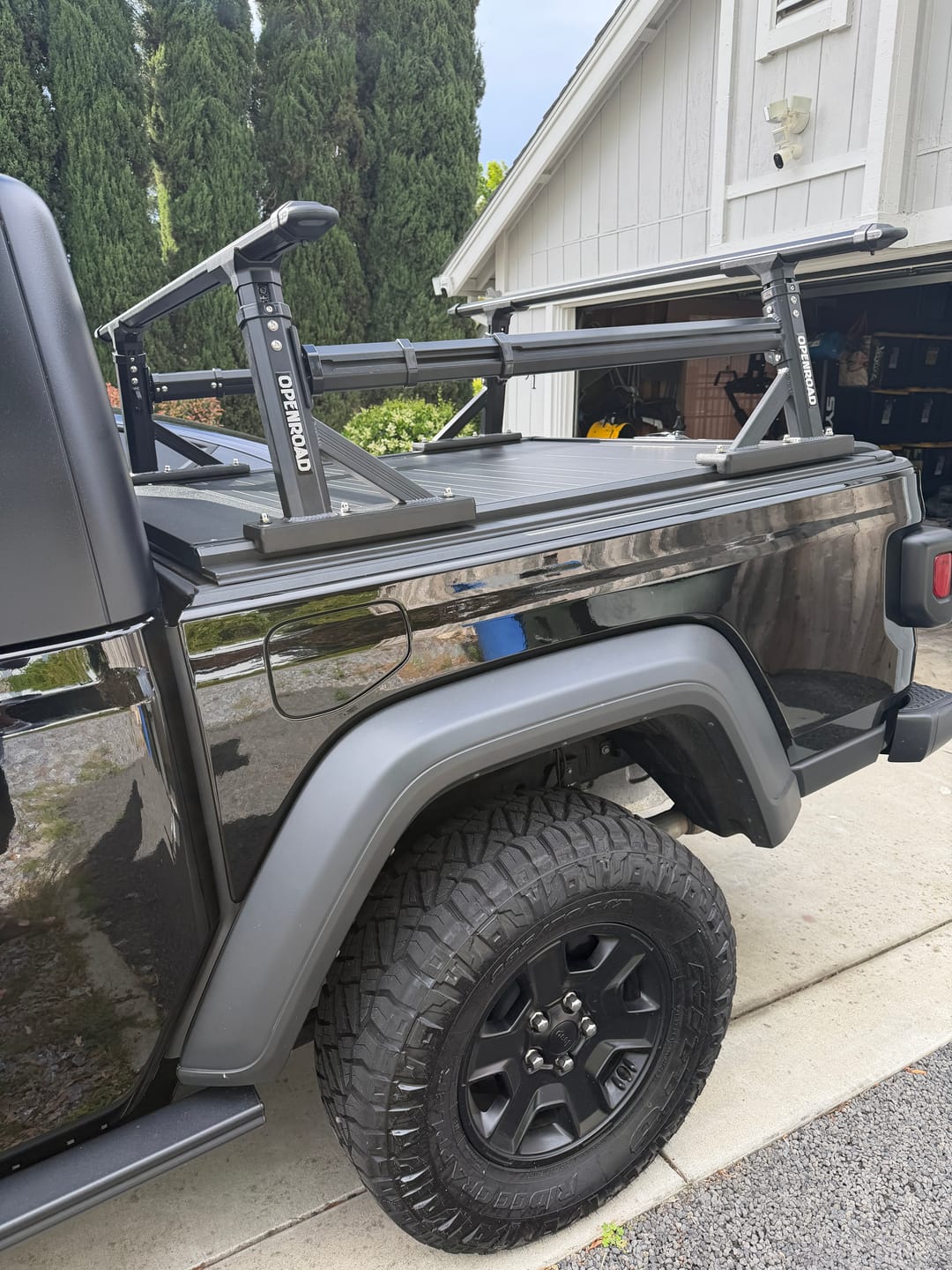 Customer photo review of OPENROAD Adjustable Bed Rack for Trucks