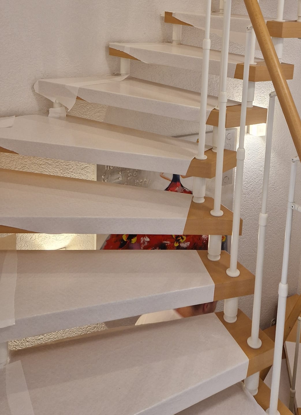 Customer photo review of Selbstklebendes Abdeckvlies 120 g/m² – Zuverlässiger Schutz für Böden & Oberflächen