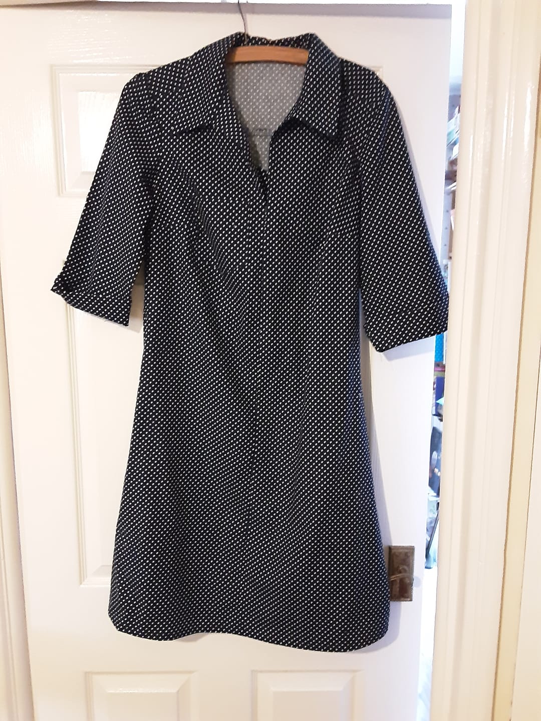 Customer photo review of Polka Dot Rose & Hubble Cotton Poplin Fabric