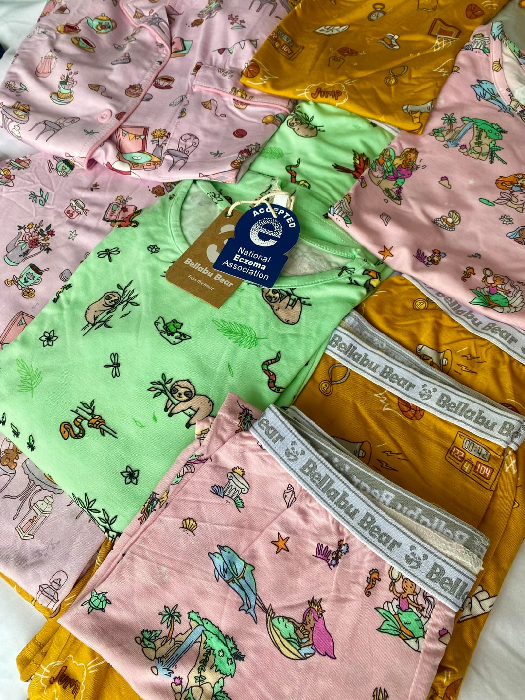 Customer photo review of Tea Party Bamboo Women's Pajama Set
