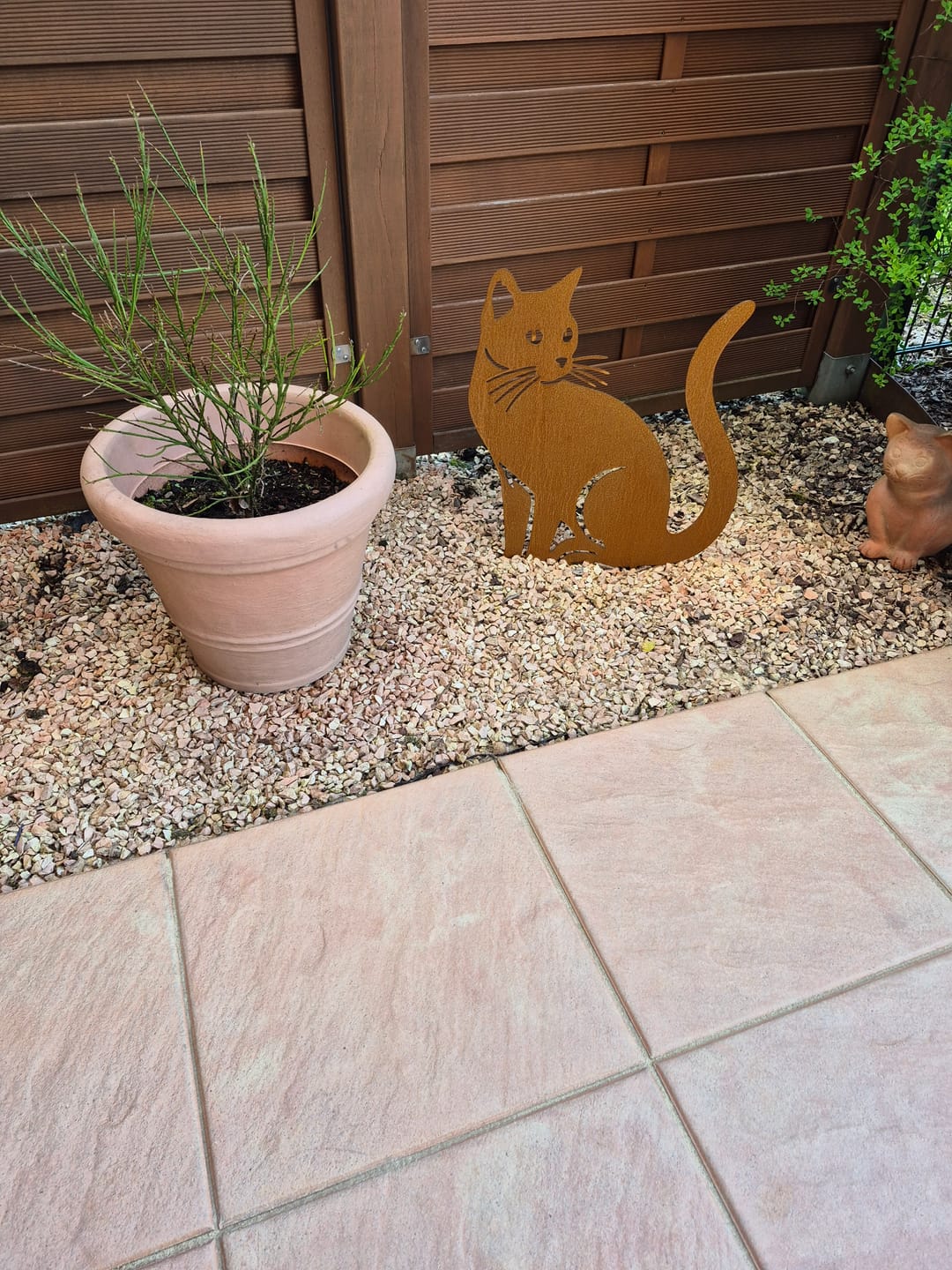 Customer photo review of Gartenstecker Katze sitzend