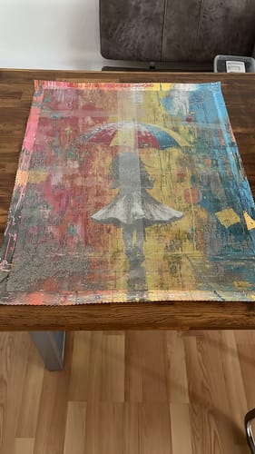 Customer photo review of 5D Diamond Painting – Mila im Farbenspiel