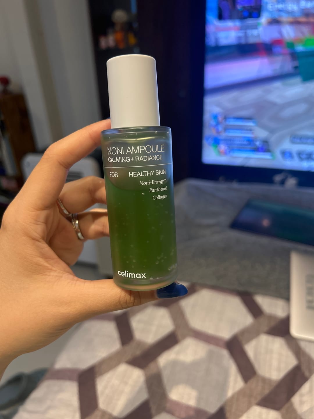 Customer photo review of Noni Ampoule Calming + Radiance
