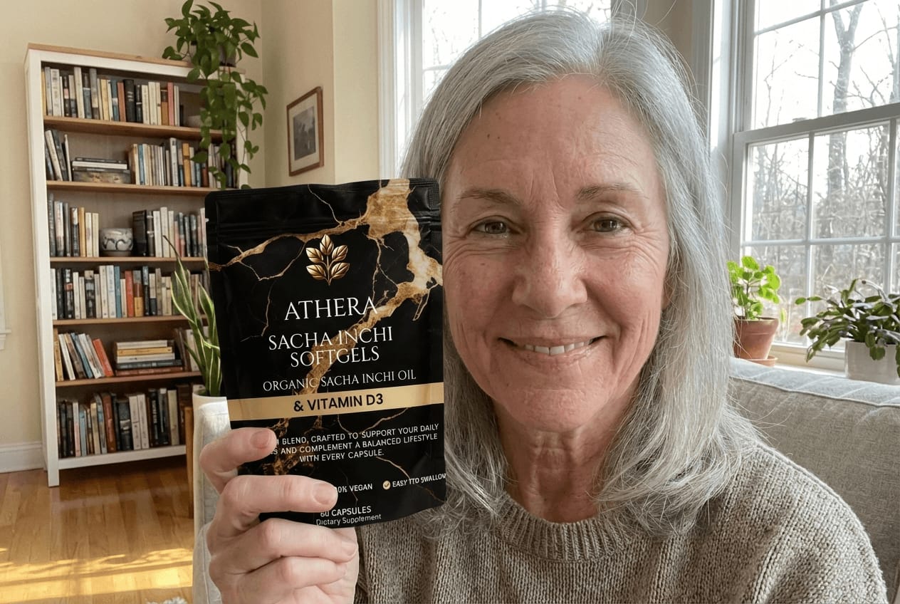 Customer photo review of Athera Softgels | Organic Sacha Inchi Oil & Vitamin D3