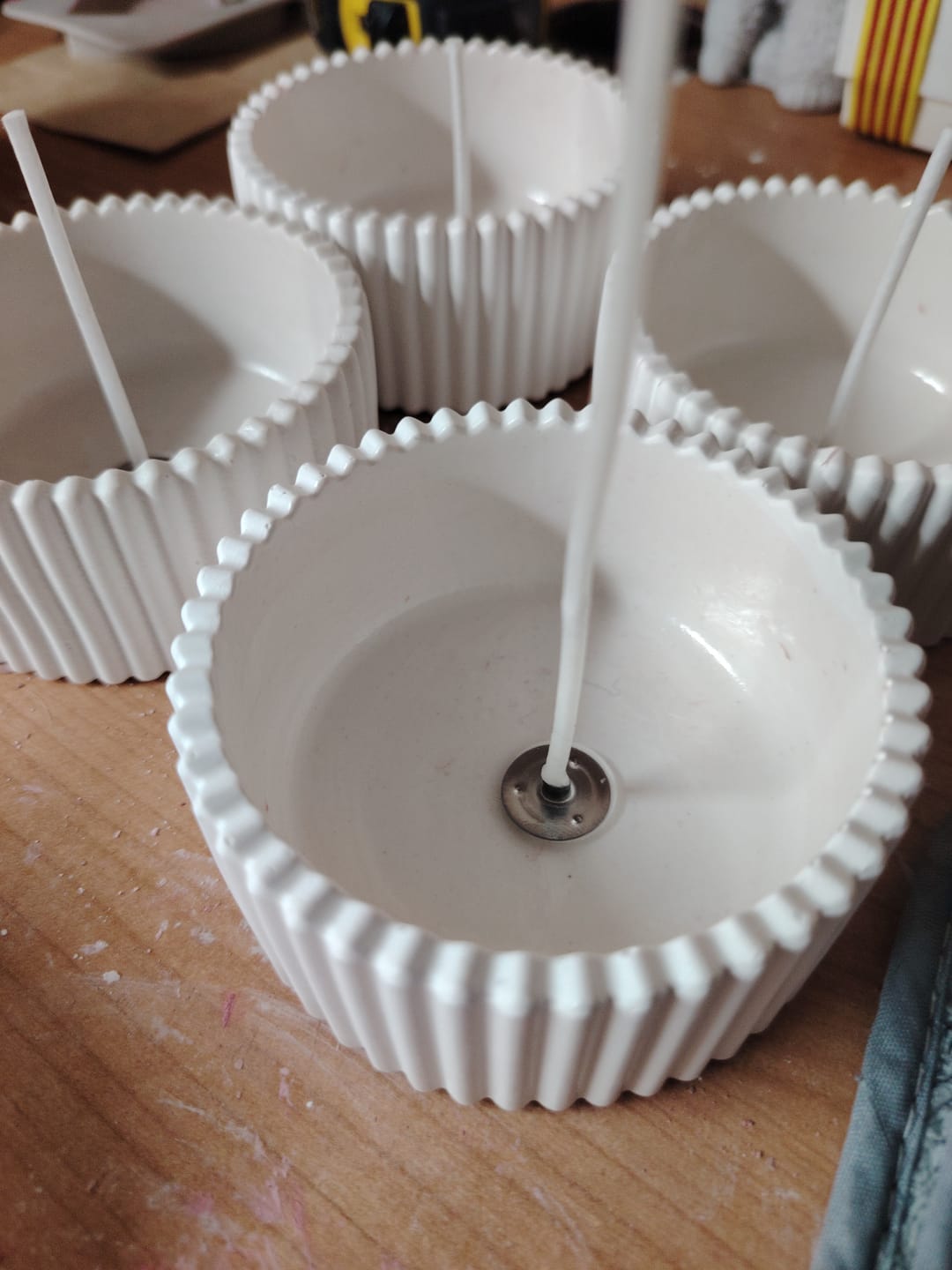 Customer photo review of PORTAMECHAS PARA VELAS
