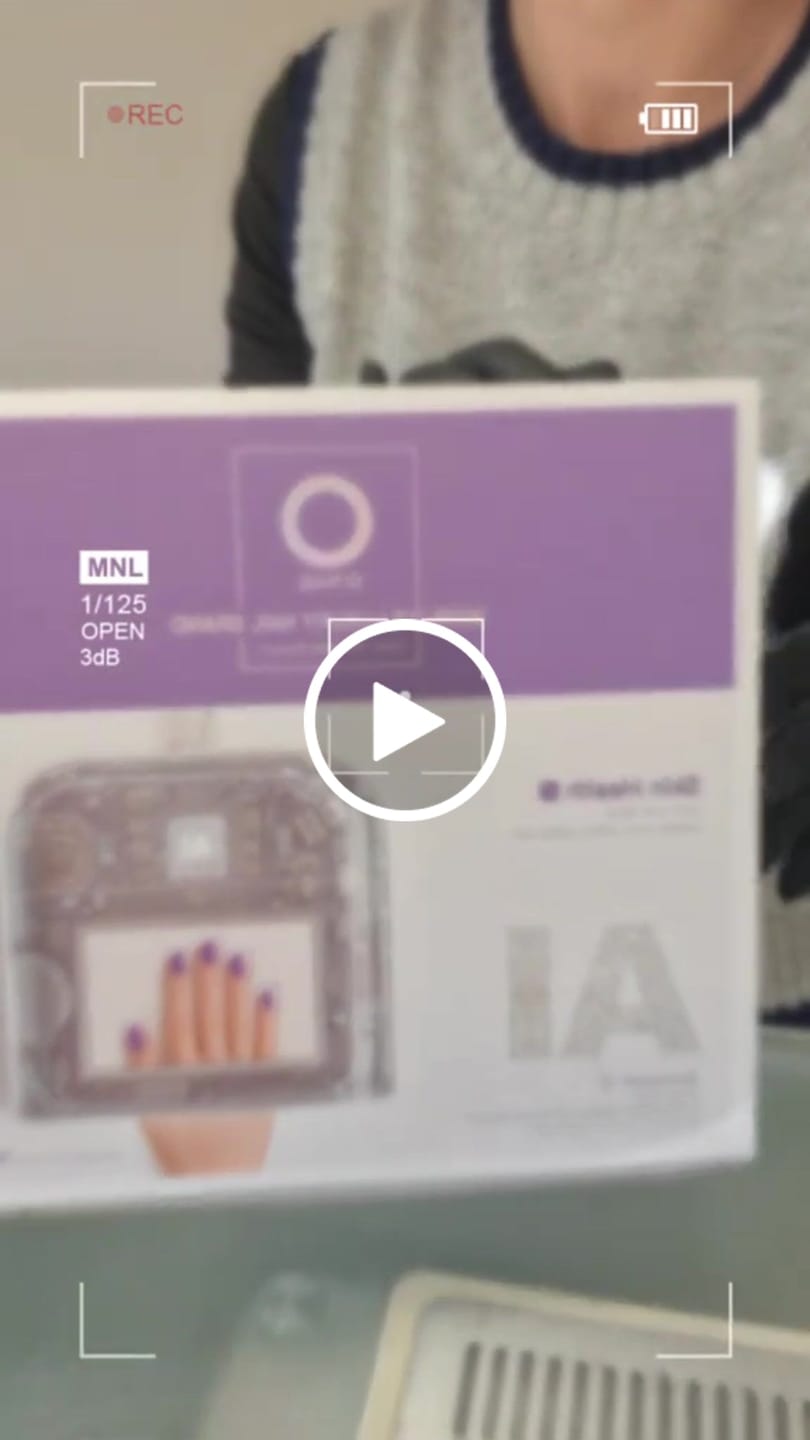Customer video review of Skin Health No.1 AI Nail Lamp