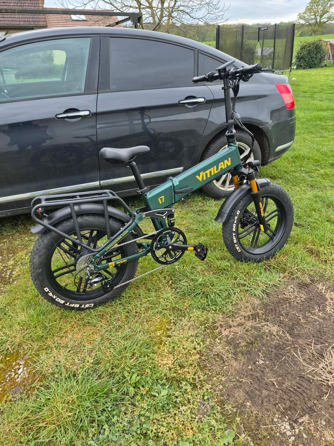 Customer photo review of I7 Pro Folding Full Suspension Electric Bike