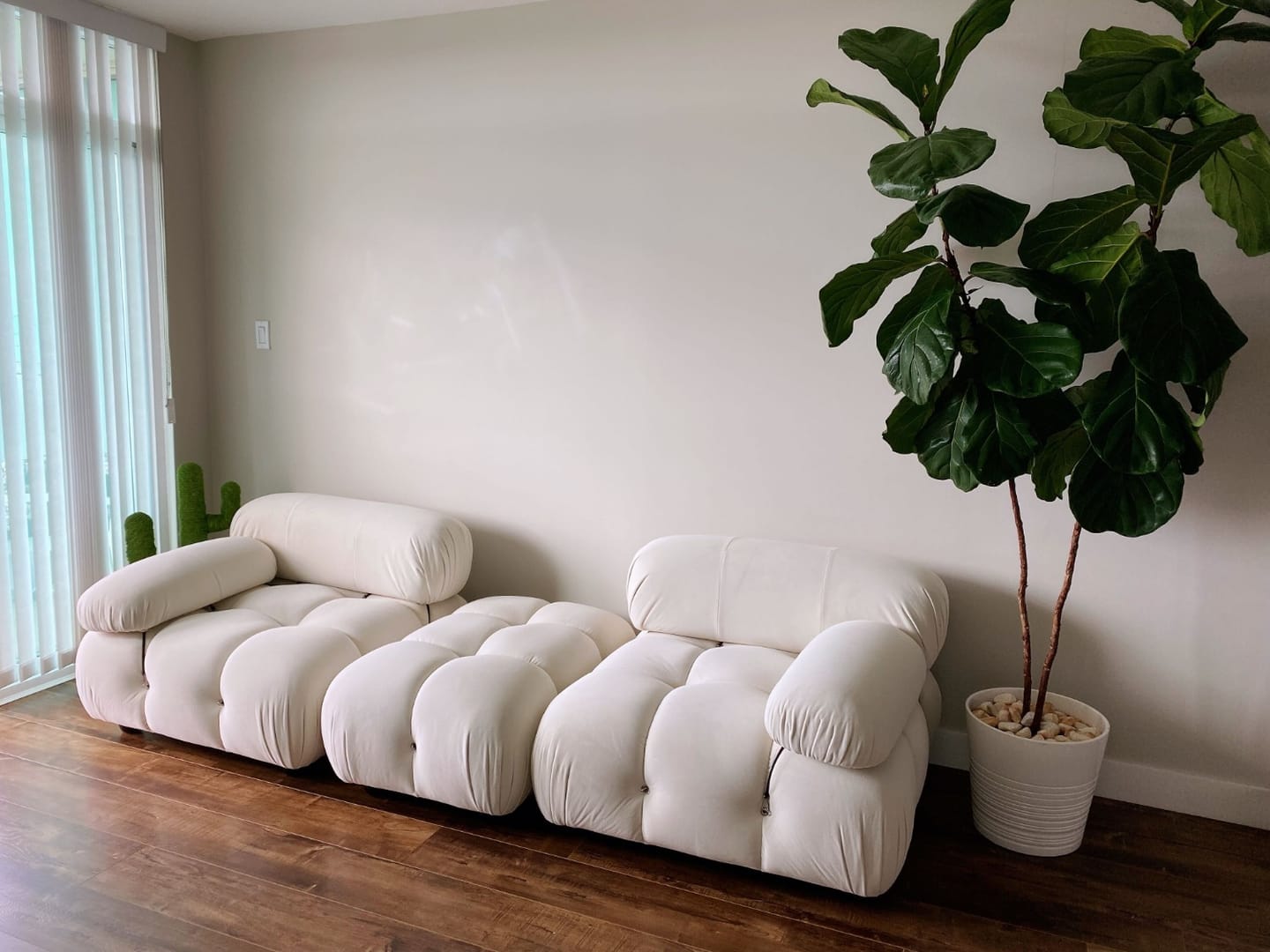 Customer photo review of Bellivano sofa Sectional with Ottoman *Green Corduroy
