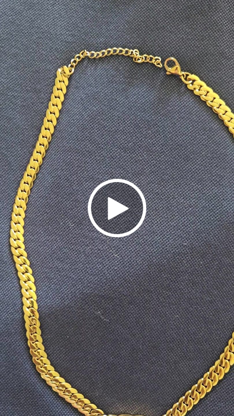 Customer video review of Pulseira Link Banhado em Ouro 18k