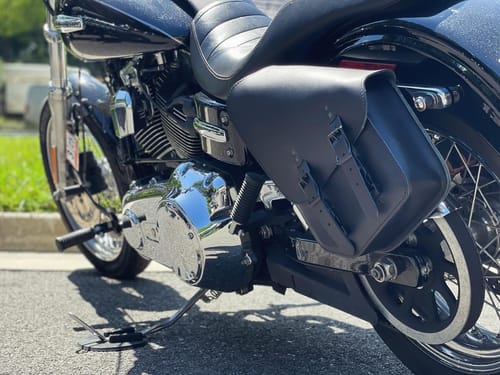 Customer photo review of Harley Dyna Solo Bag - Left Side (Model DL02)