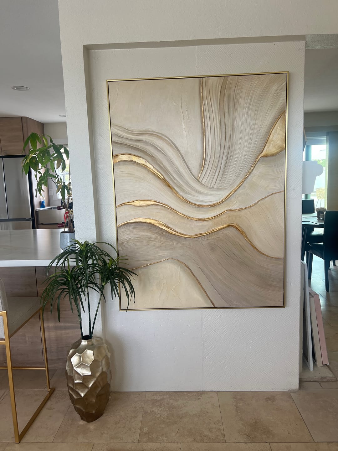 Customer photo review of Textured Wave Opulence | Gilded Flow