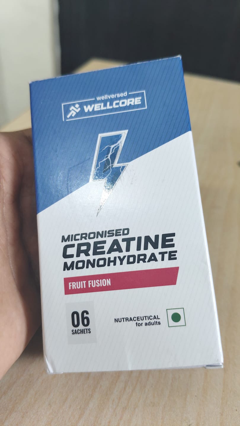 Customer photo review of Wellcore - Pure Micronised Creatine Monohydrate | Fruit Fusion (6 Sachets)