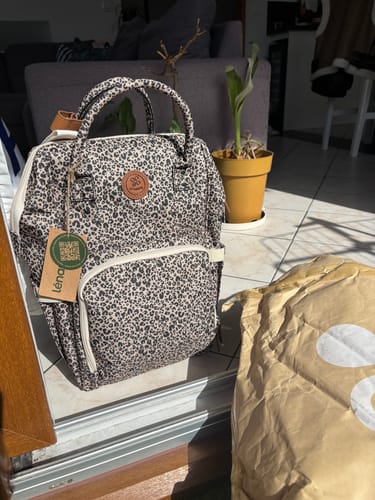 Customer photo review of Sac à dos à langer Richie - Léopard