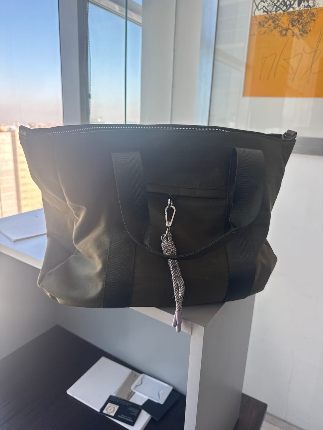Customer photo review of Cartera De Hombro Notebook Nylon Straps Gruesos Llavero