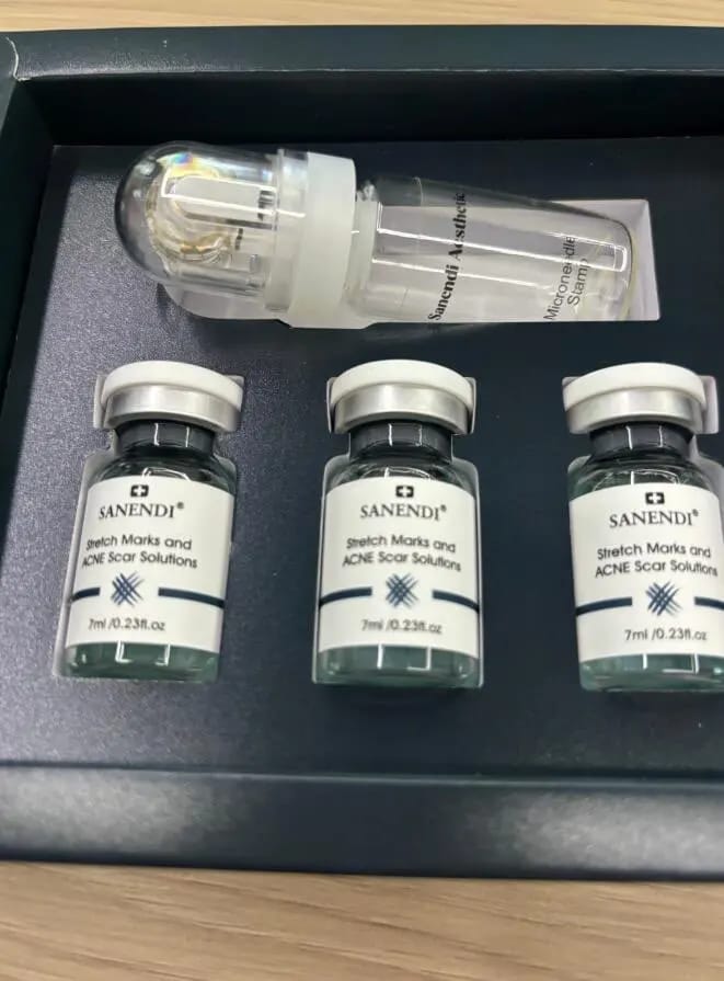 Customer photo review of Micro Infusion Microneedle Kit for Face