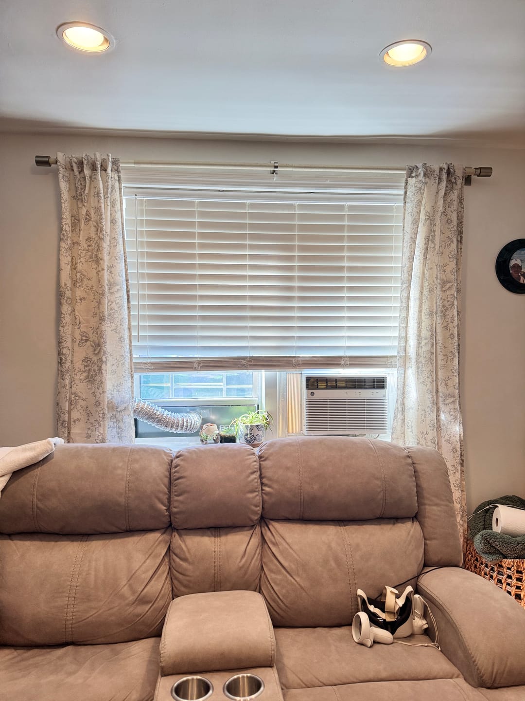 Customer photo review of Vine Blossom Linen Blend Curtains
