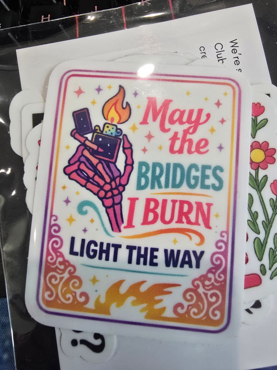 Customer photo review of STICKER CLUB | Monthly Sticker Subscription